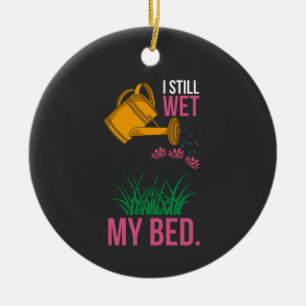 Adorno De Cerámica Me casé con mi cama: jardinería