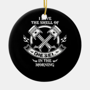 Adorno De Cerámica Me Encanta El Olor Del Diesel En La Mañana