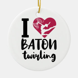 Adorno De Cerámica Me encanta el torbellino de batones