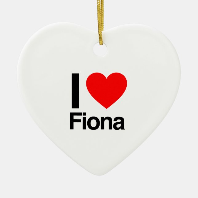Adorno De Cerámica me encanta fiona (Frente)