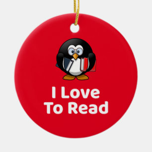 Adorno De Cerámica Me Encanta Leer