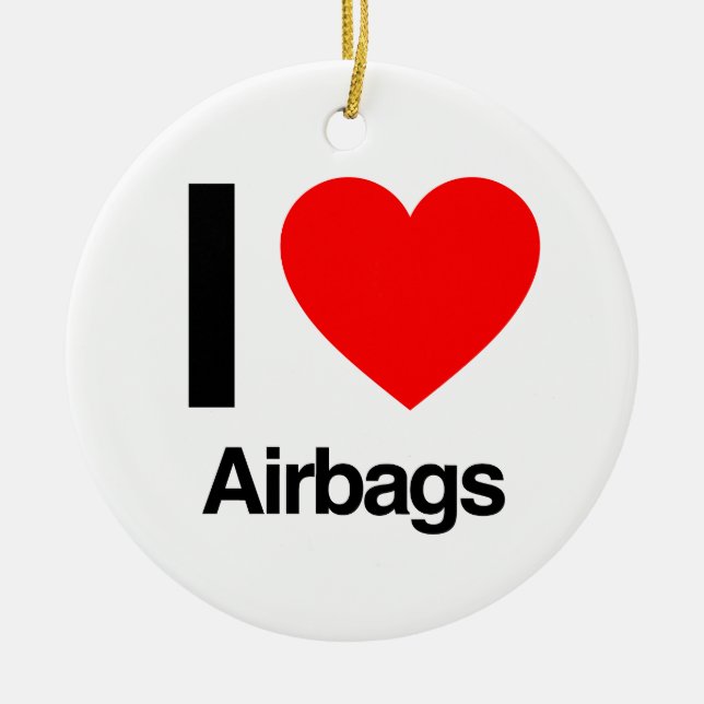 Adorno De Cerámica me encantan los airbags (Frente)