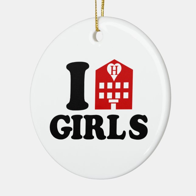 Adorno De Cerámica Me encantan los Chicas de los hoteles (Izquierda)