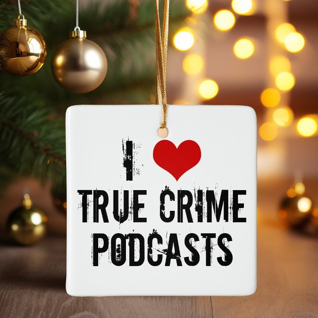 Adorno De Cerámica Me Encantan Los Verdaderos Podcasts Criminales (Subido por el creador)