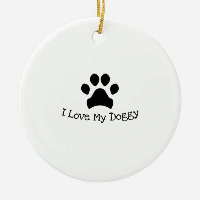 Adorno De Cerámica Me Encanto Mi Papel Negro Y Blanco. (Frente)