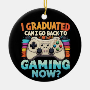 Adorno De Cerámica Me Gradué ¿Puedo Volver A Jugar Ahora?