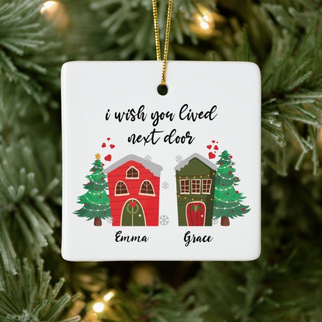 Adorno De Cerámica Me Gustaría Que Vieras Al Lado | Navidades Cute Am (Árbol)