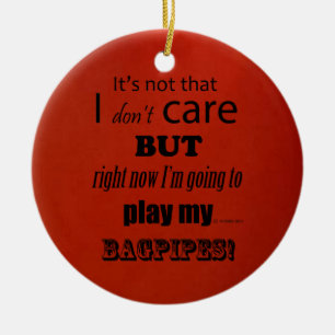 Adorno De Cerámica Me importan los Bagpipes