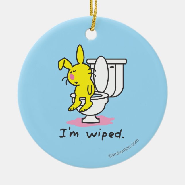 Adorno De Cerámica Me limpian (Frente)