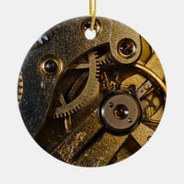 Adorno De Cerámica Mecanismo de vigilancia de Steampunk