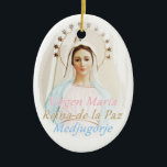 Adorno De Cerámica Medalla cerámica Medjugorje<br><div class="desc">Diez más cerca de tu tuya,  en cerámica,  la imagen de la Reina de la Paz,  de Medjugorje (3)</div>