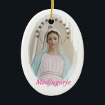 Adorno De Cerámica Medalla cerámica Medjugorje<br><div class="desc">Diez más cerca de tu tuya,  en cerámica,  la imagen de la Reina de la Paz,  de Medjugorje (3)</div>