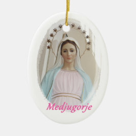 Adorno De Cerámica Medalla cerámica Medjugorje