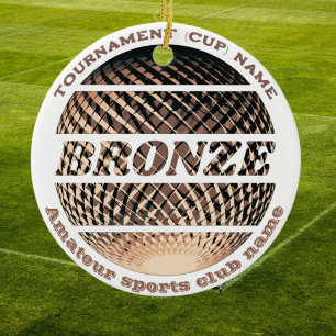 Adorno De Cerámica Medalla de bronce, ganador del 3er lugar