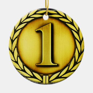 Adorno De Cerámica medalla de oro