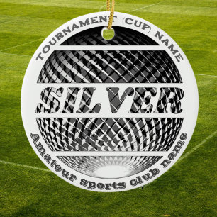 Adorno De Cerámica Medalla de plata, ganador del 2º puesto