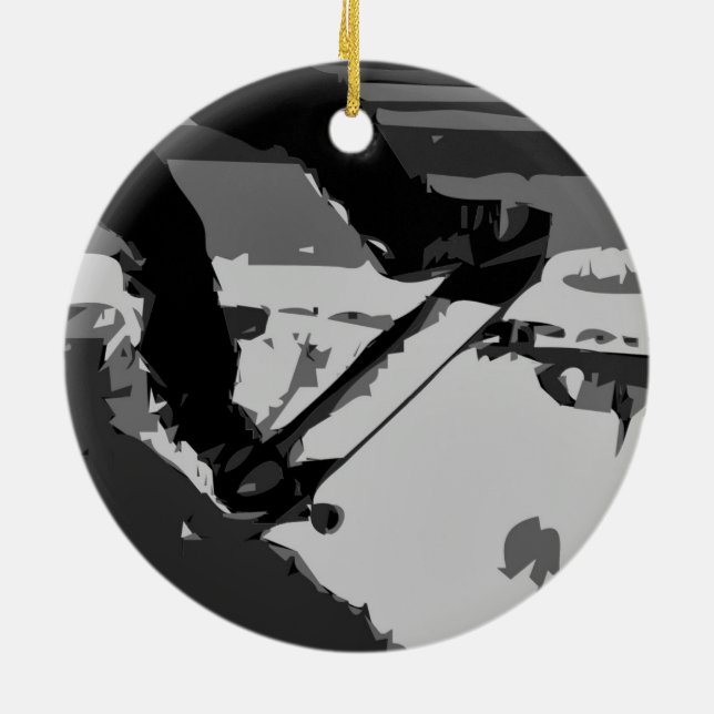 Adorno De Cerámica Media tubería Skateboarding (Atrás)