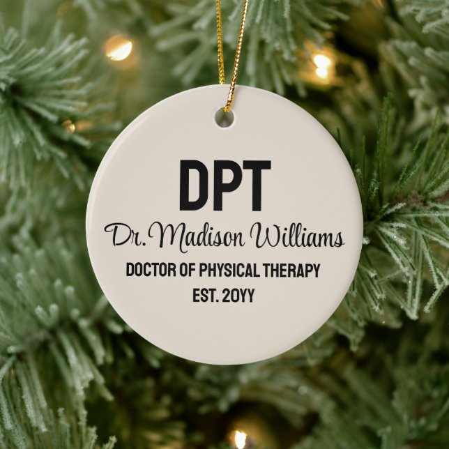 Adorno De Cerámica Médica de DPT personalizado de regalo de terapia f (Árbol)