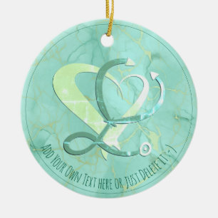 Adorno De Cerámica Médica, enfermera, paramédico, plantilla de regalo