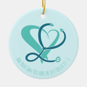 Adorno De Cerámica Médica, enfermera, paramédico, plantilla de regalo