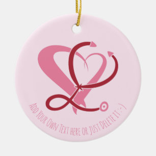 Adorno De Cerámica Médica, enfermera, paramédico, plantilla de regalo