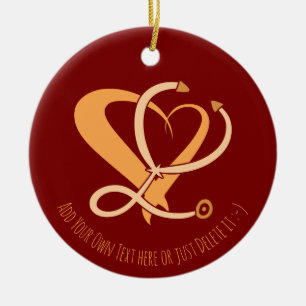 Adorno De Cerámica Médica, enfermera, paramédico, plantilla de regalo