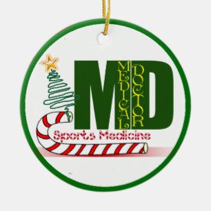 ADORNO DE CERÁMICA MÉDICA MÉDICO DE NAVIDADES DEPORTIVOS DE MD