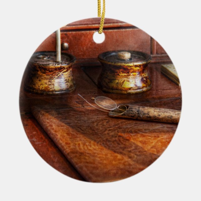 Adorno De Cerámica Médica - Optometrista - Necesito mis lentes de lec (Frente)