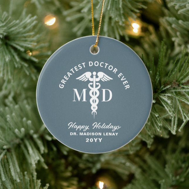 Adorno De Cerámica Médica personalizado Navidades médicos personaliza (Árbol)