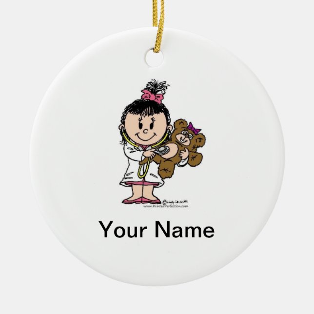 Adorno De Cerámica Médico futuro - hembra (Frente)