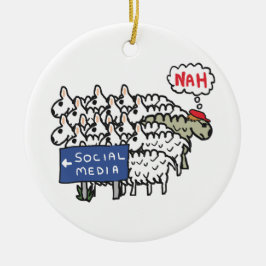 Adorno De Cerámica Medios antisociales