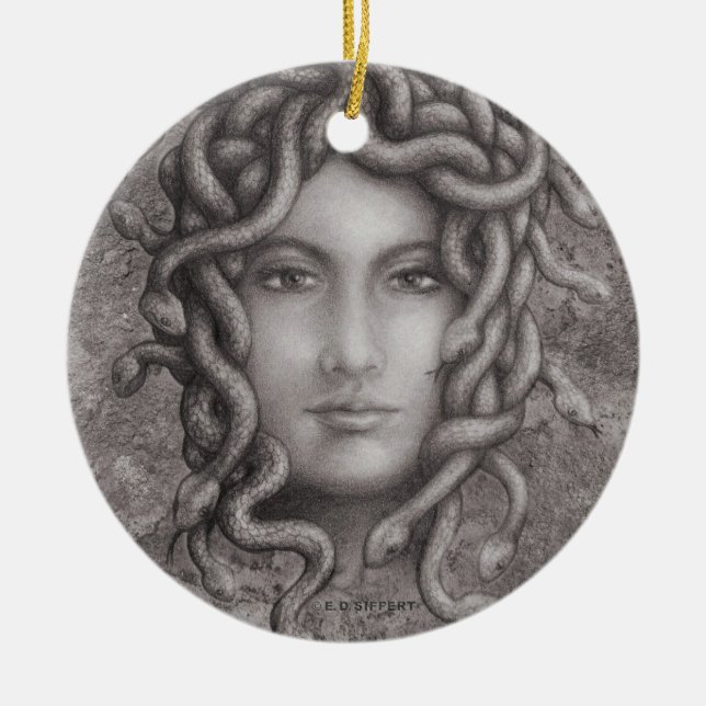 Adorno De Cerámica Medusa (Frente)