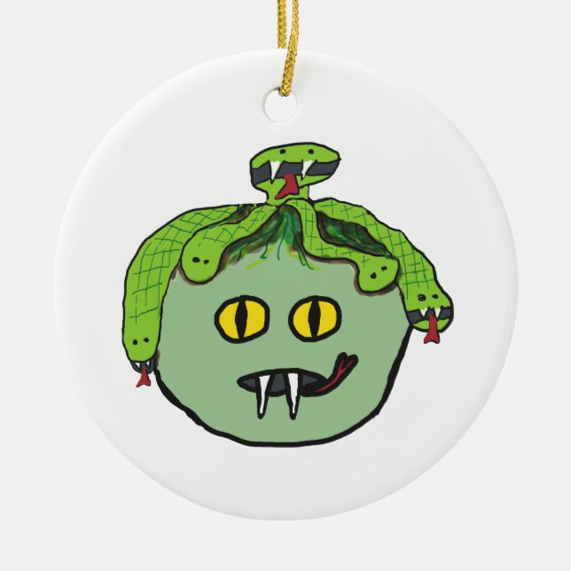 Adorno De Cerámica Medusa (Frente)