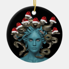 Adorno De Cerámica Medusa Christmas Ornament