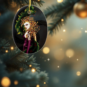 Adorno De Cerámica Medusa Mitológica Mitología Griega Serpiente Gorgo