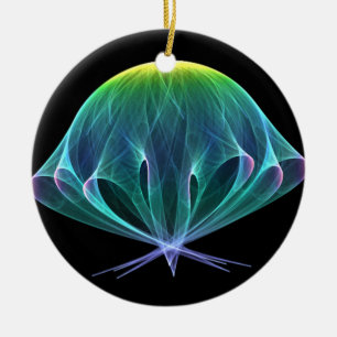 Adorno De Cerámica Medusas del fractal