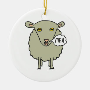 Adorno De Cerámica Meh Sheep