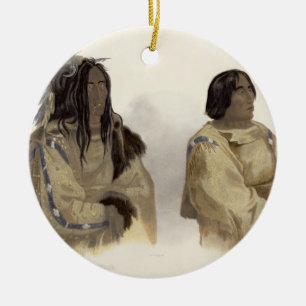 Adorno De Cerámica Mehkskeme-Sukahs, jefe Blackfoot y Tatsicki-Sto