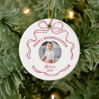 Adorno De Cerámica Mein 1. Weihnachten Ornament für Baby, Mädchen
