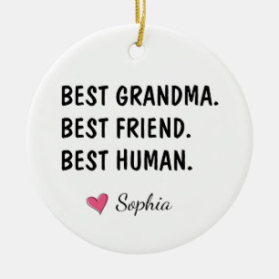 Adorno De Cerámica Mejor Abuela Mejor Amiga Mejor Humano