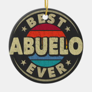 Adorno De Cerámica Mejor Abuelo, abuelo español retro