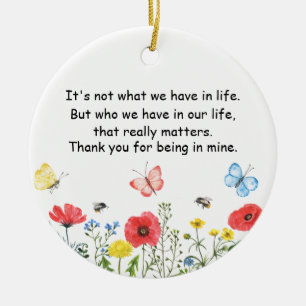 Adorno De Cerámica Mejor amigo Keepsake, bauble de amistad, gracias