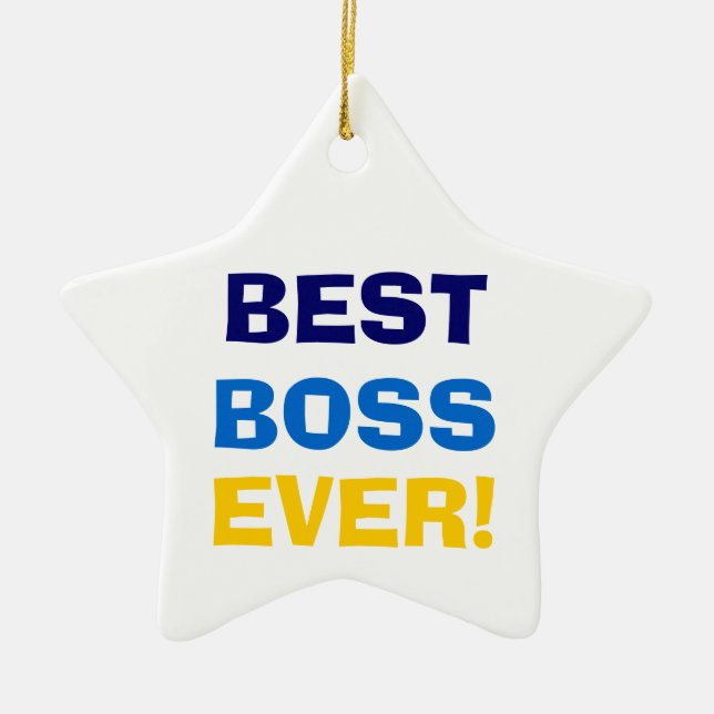 ADORNO DE CERÁMICA ¡MEJOR BOSS NUNCA! (Frente)