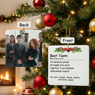 Adorno De Cerámica Mejor definición de equipo Foto personalizada