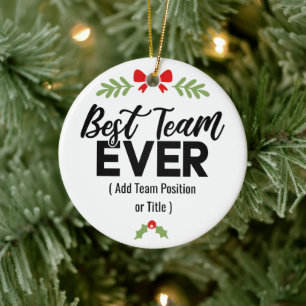 Adorno De Cerámica Mejor equipo de la historia Nombre personalizado