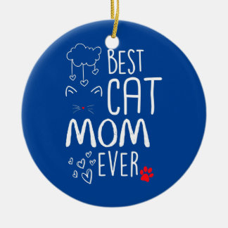 Adorno De Cerámica Mejor Madre De Gato