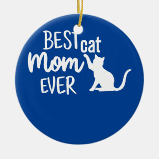 Adorno De Cerámica Mejor Madre De Gato