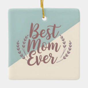 Adorno De Cerámica Mejor Mamá de la Historia - Elegante Casa de la Mo