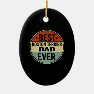 Adorno De Cerámica Mejor padre de Boston jamás estilo retro Guay