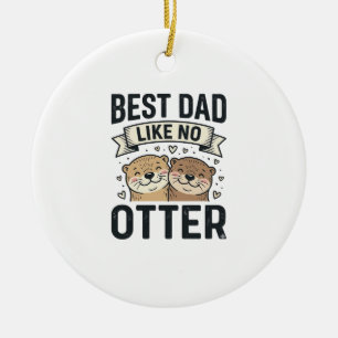 Adorno De Cerámica Mejor Papá Como Ningún Otro Cute Día del Padre Des